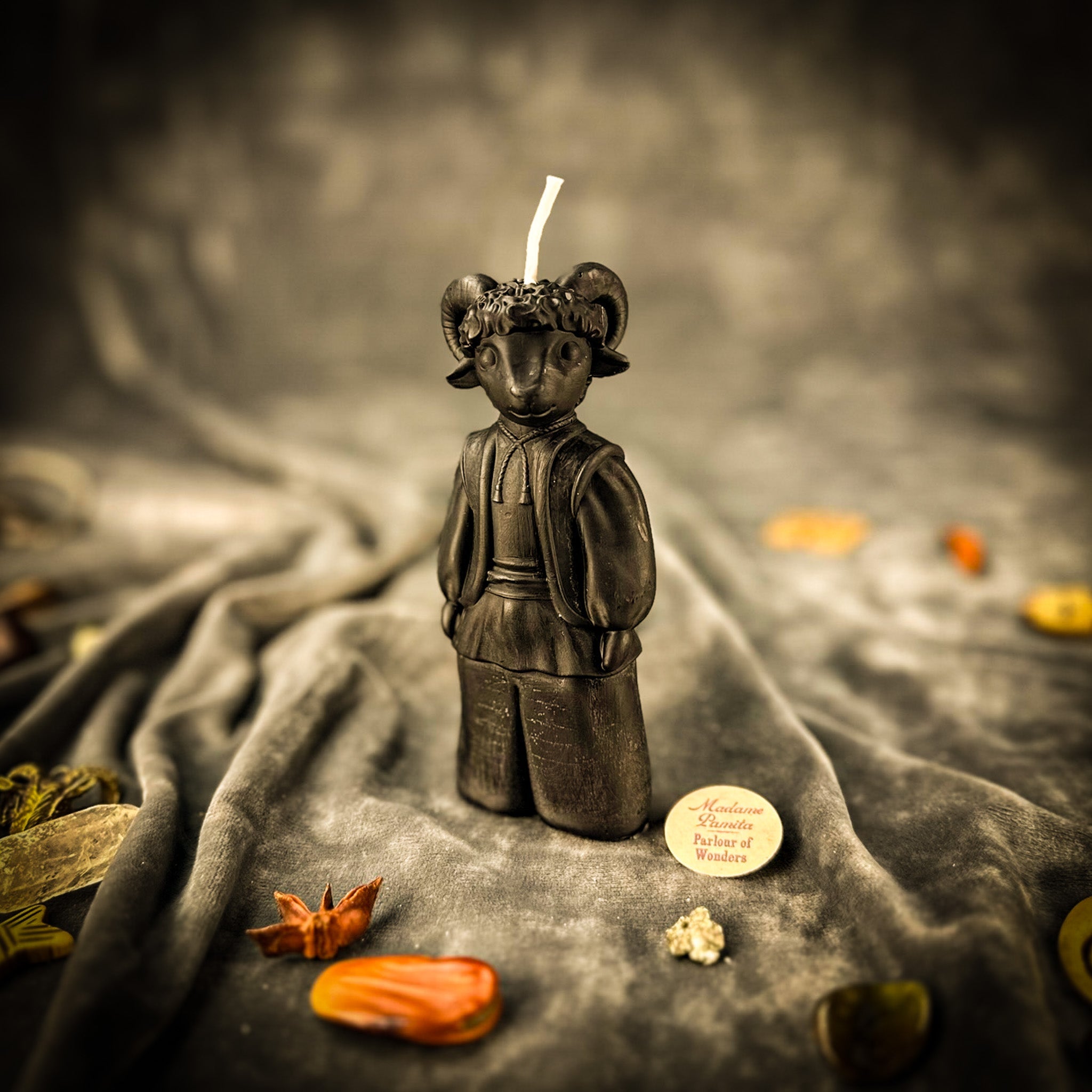 Beeswax Vodinnya Kozy Goat of Blessings Spell Candle
