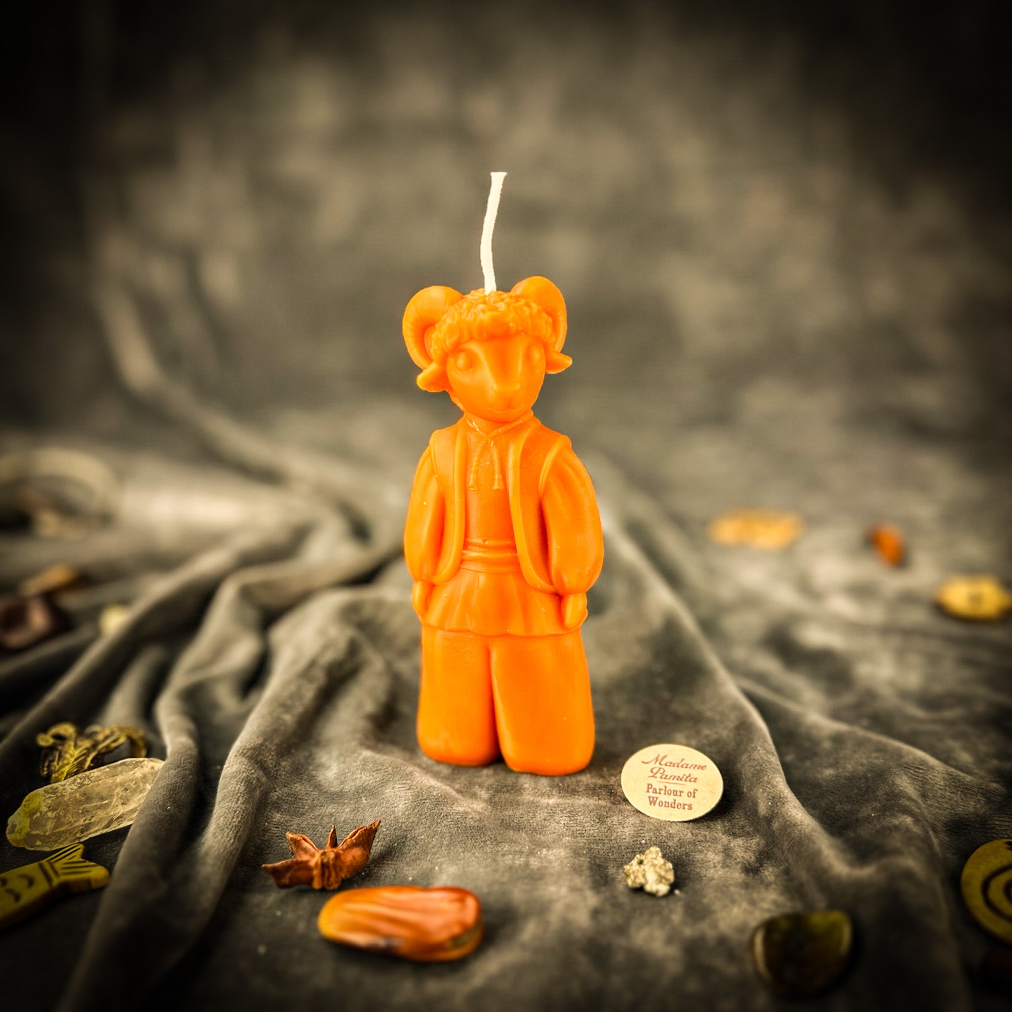Beeswax Vodinnya Kozy Goat of Blessings Spell Candle