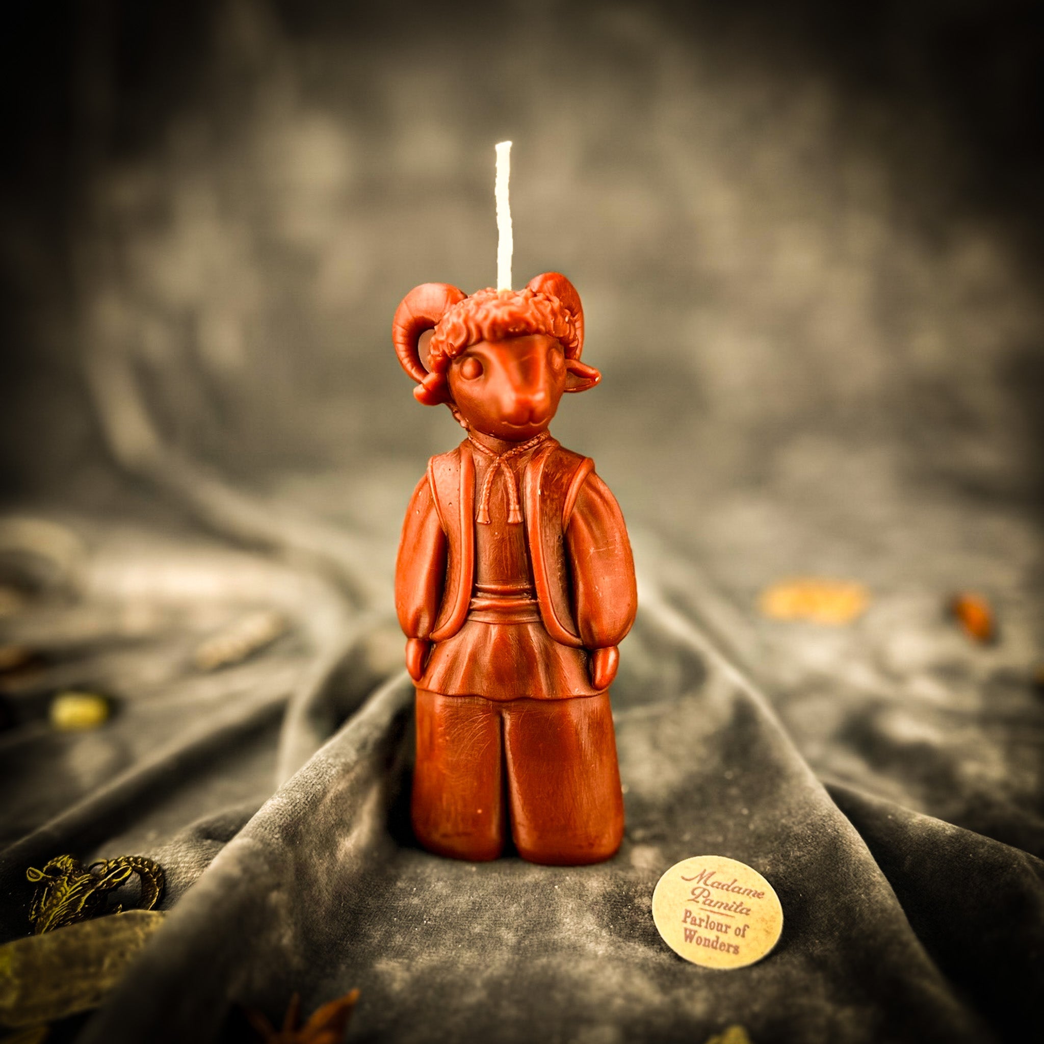 Beeswax Vodinnya Kozy Goat of Blessings Spell Candle