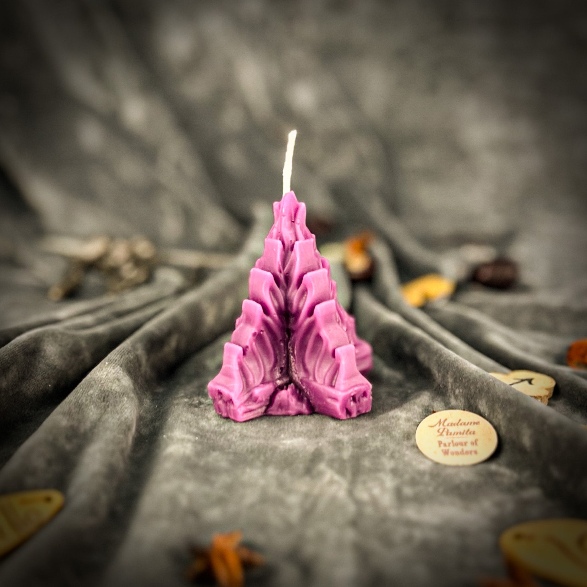 Beeswax Vohon’ Living Fire Spell Candle