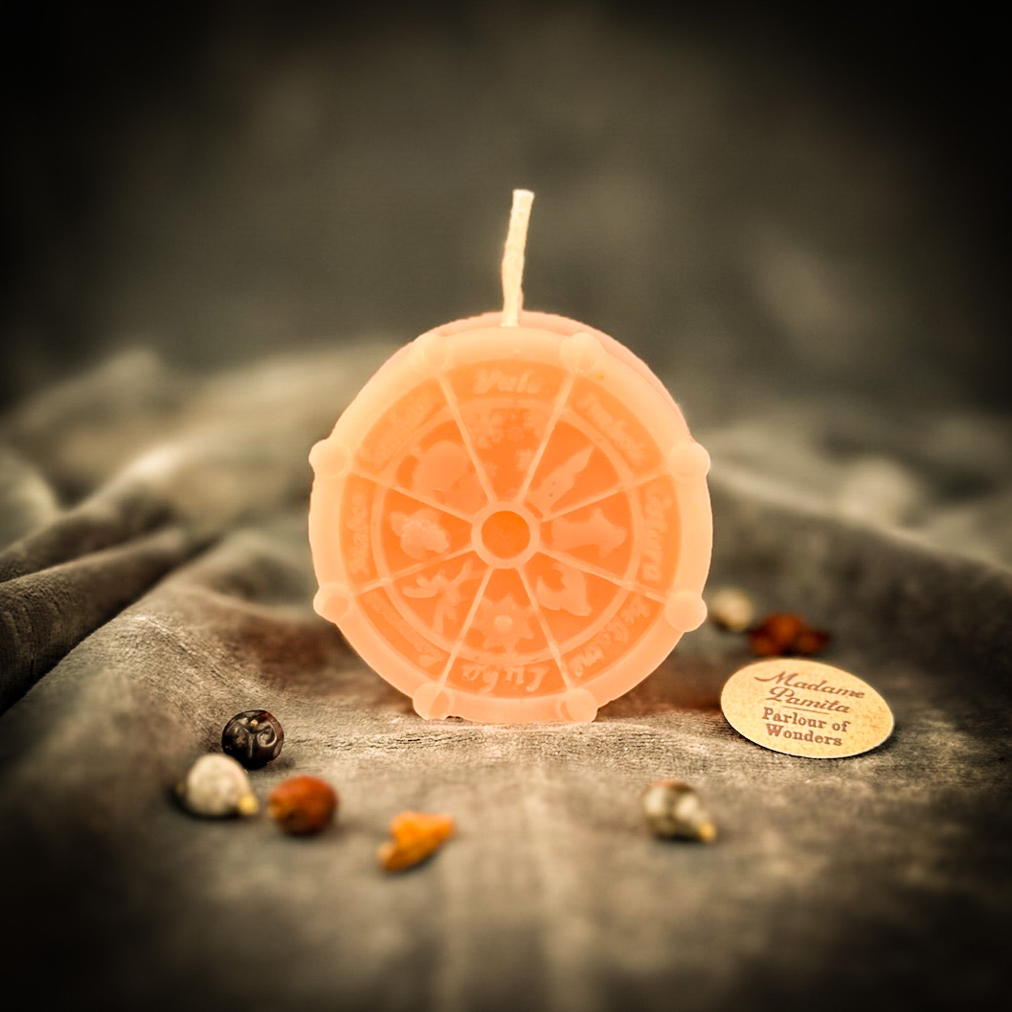 Beeswax Wheel of the Year Spell Candle