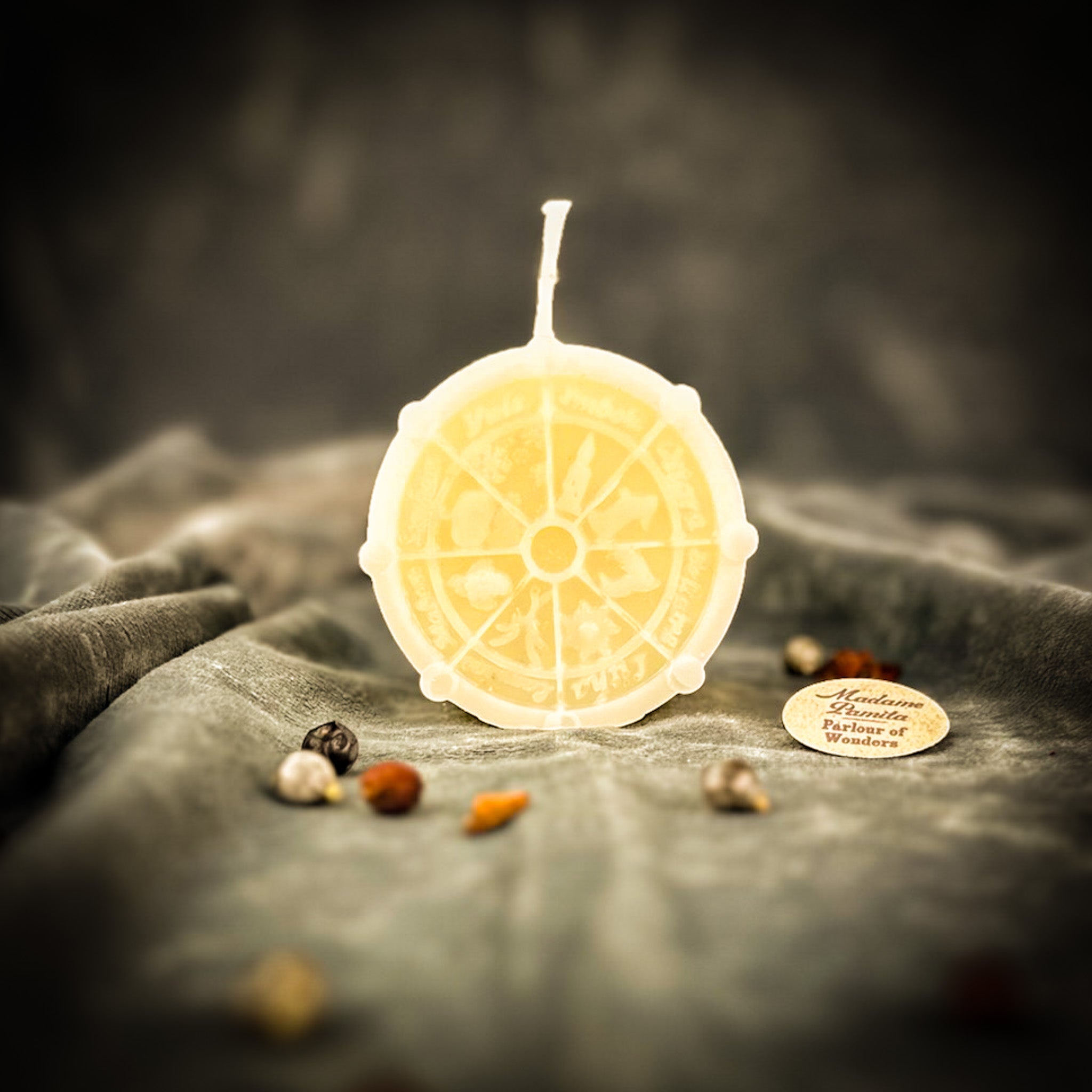 Beeswax Wheel of the Year Spell Candle