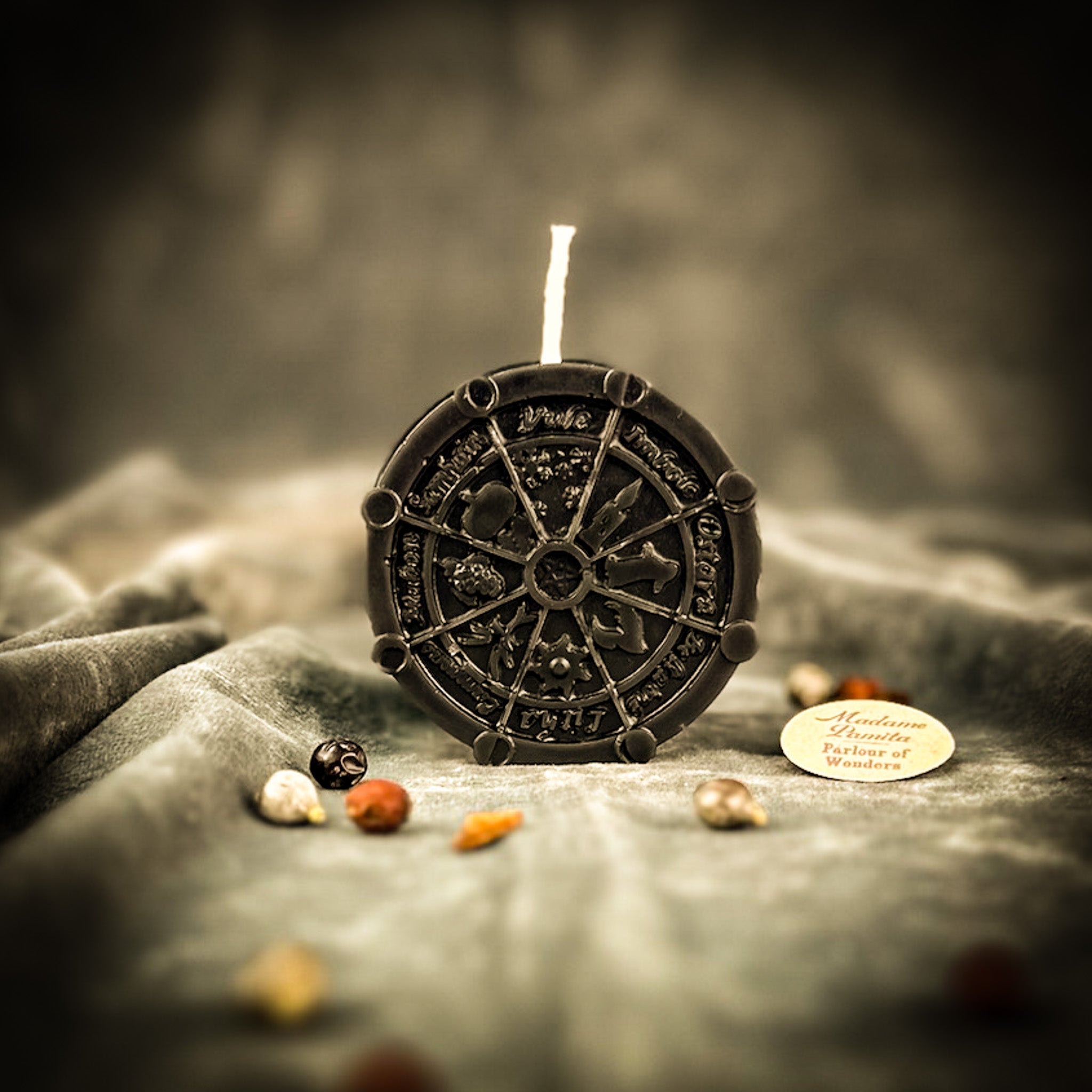 Beeswax Wheel of the Year Spell Candle