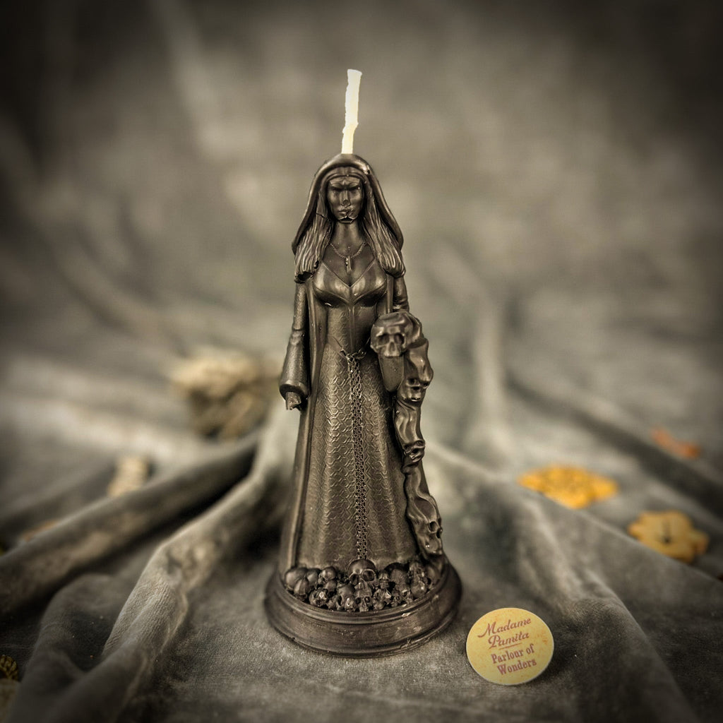 Beeswax Winter Goddess Mara Spell Candle
