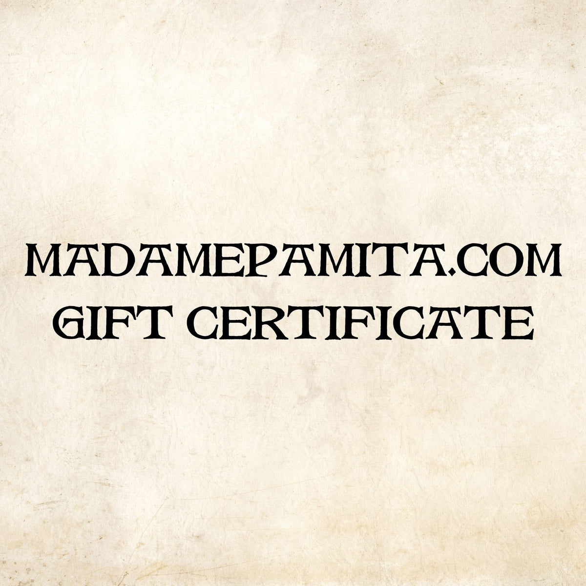 Gift Certificate