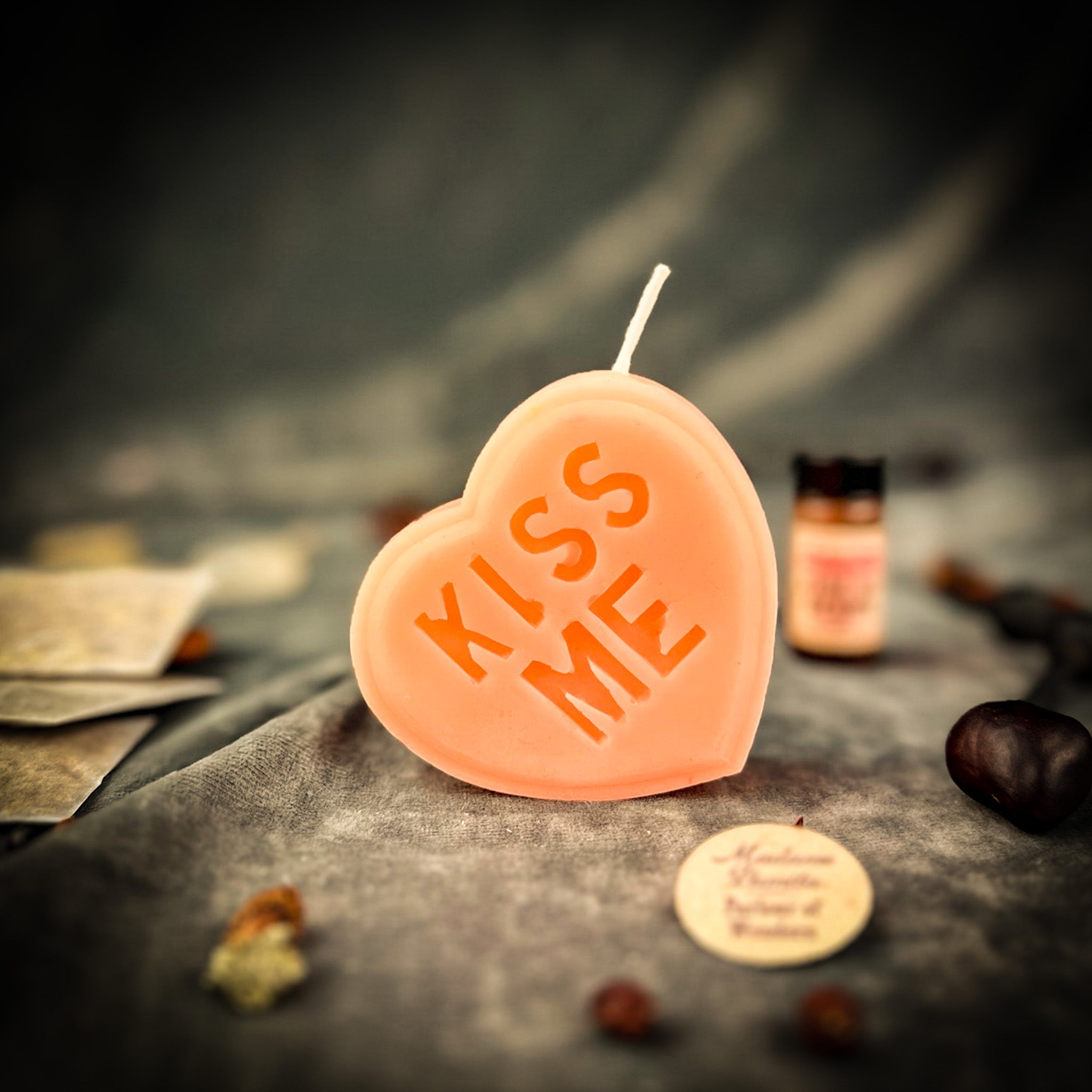 Kiss Me Candle Spell Kit - Ignite Passion & Attract Romantic Attention