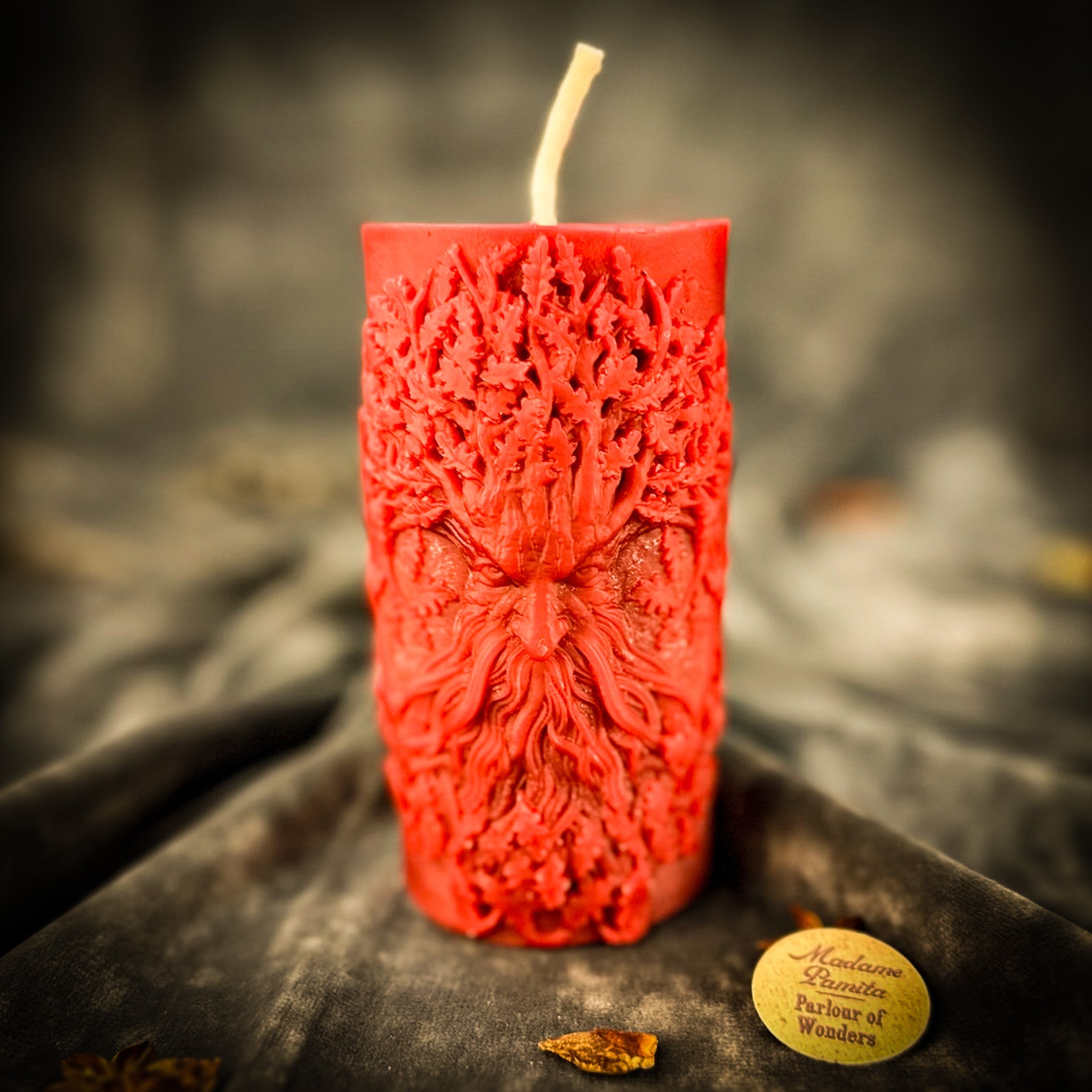 Beeswax Lisovyk Spirit of the Forest Spell Candle - Forest Guardian Magic