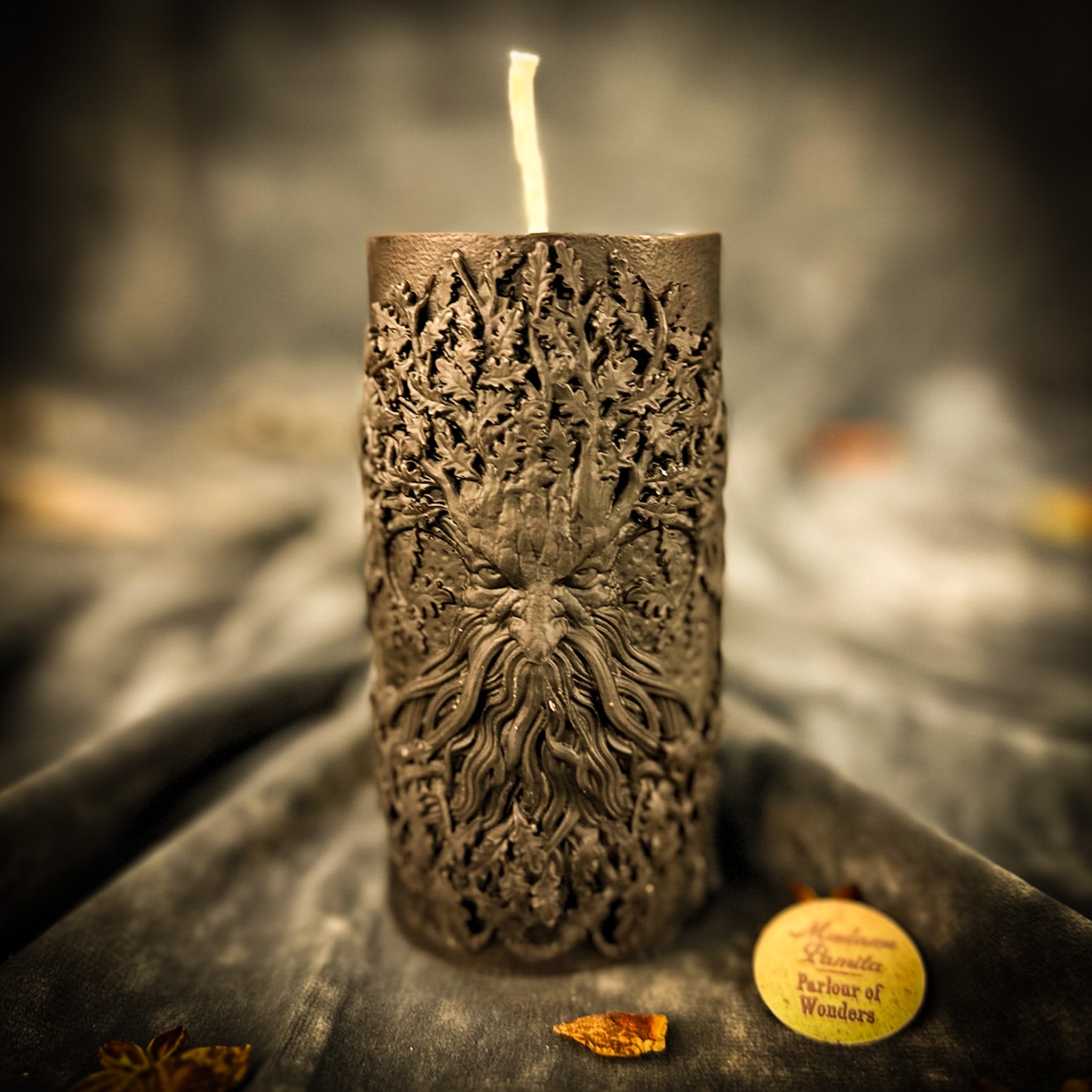 Beeswax Lisovyk Spirit of the Forest Spell Candle - Forest Guardian Magic