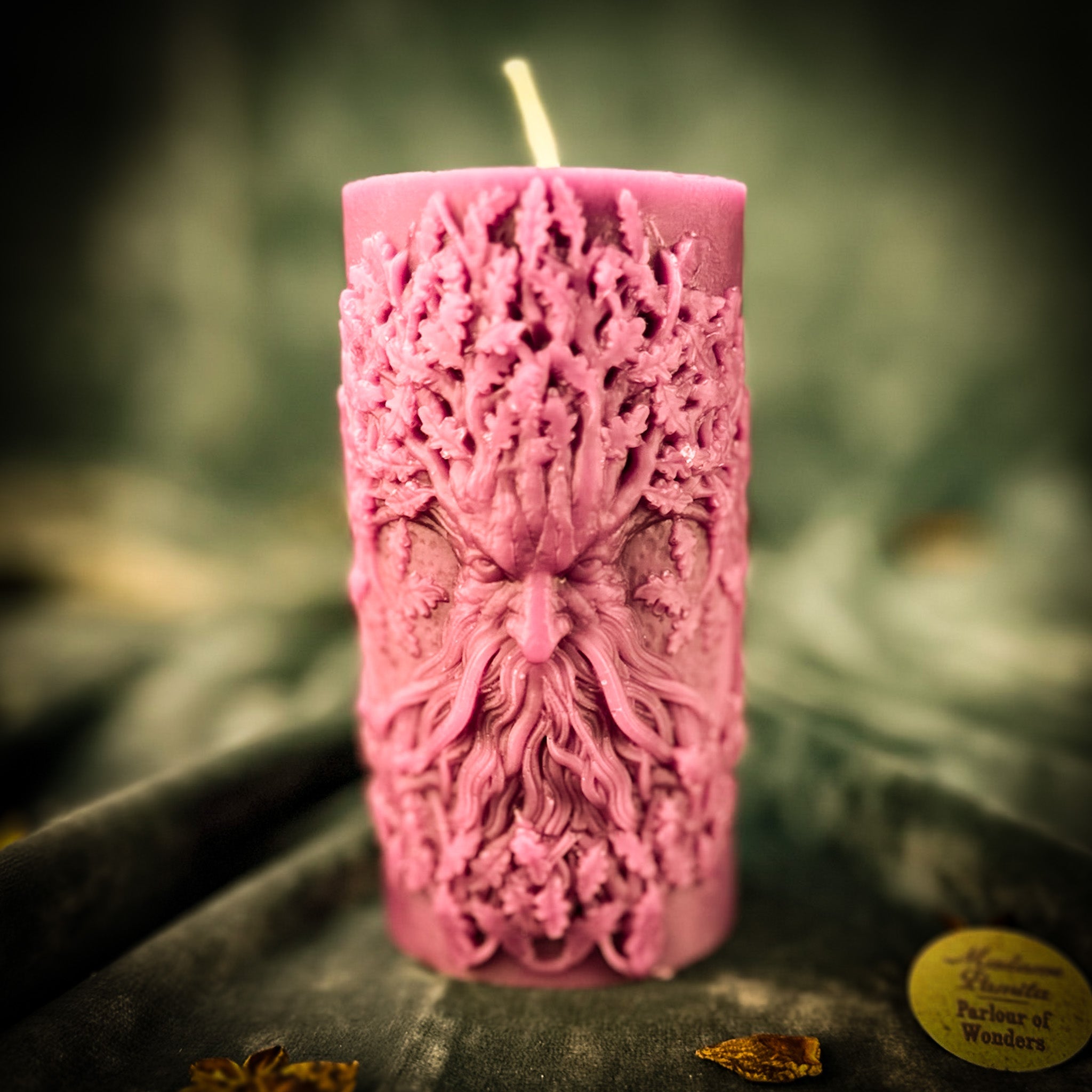 Beeswax Lisovyk Spirit of the Forest Spell Candle - Forest Guardian Magic