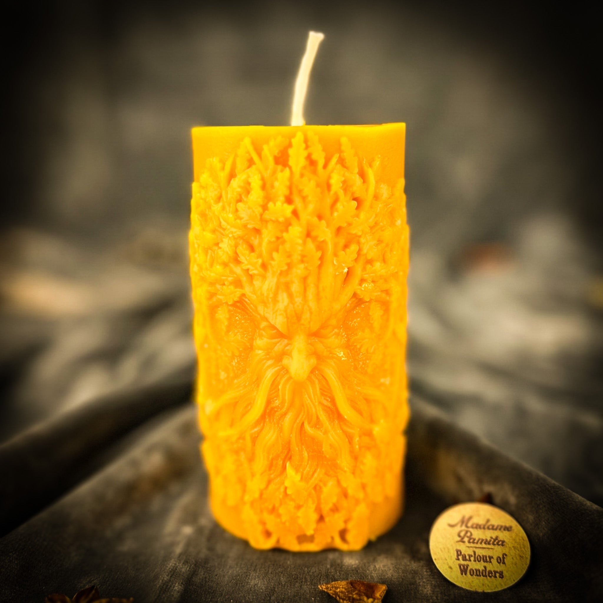 Beeswax Lisovyk Spirit of the Forest Spell Candle - Forest Guardian Magic