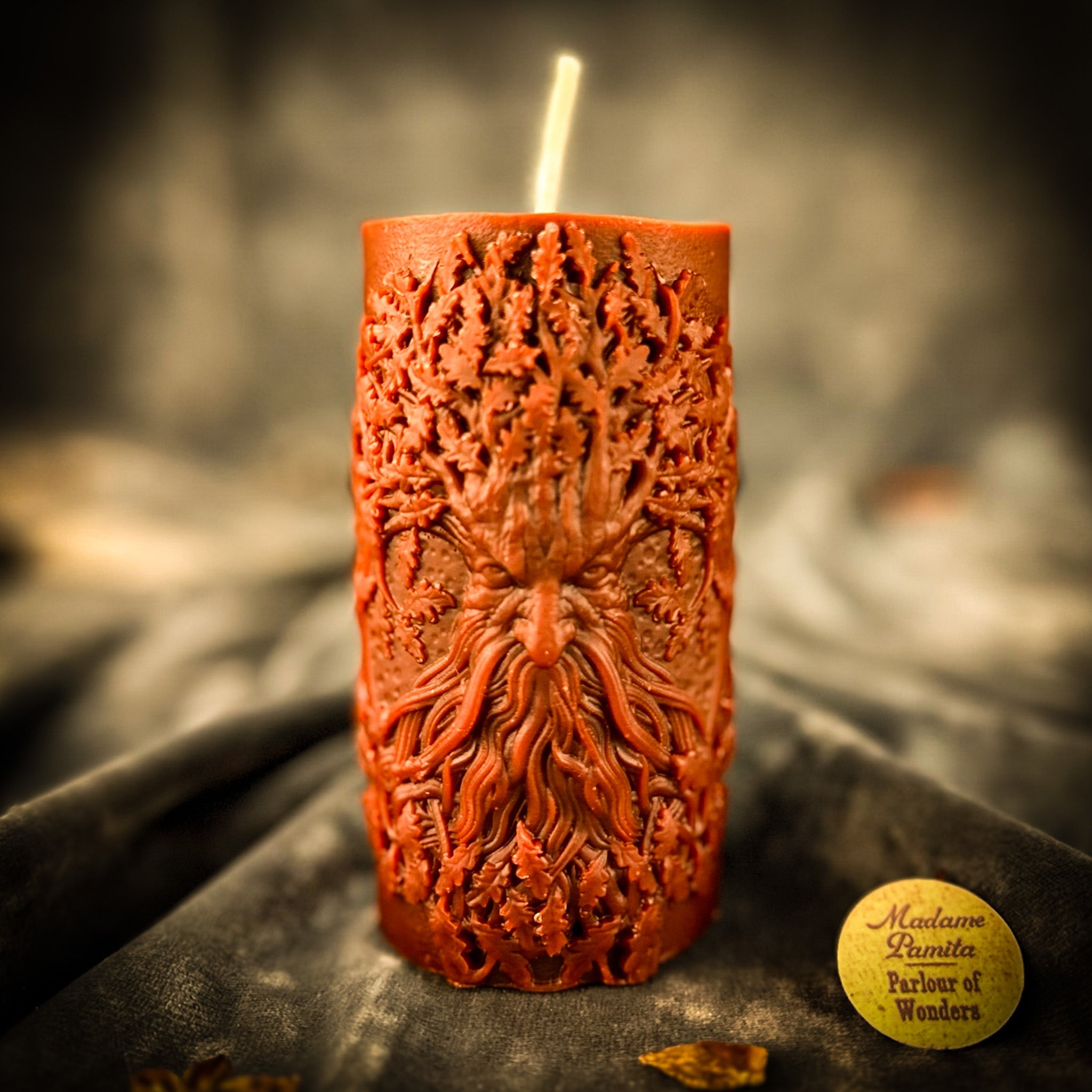 Beeswax Lisovyk Spirit of the Forest Spell Candle - Forest Guardian Magic
