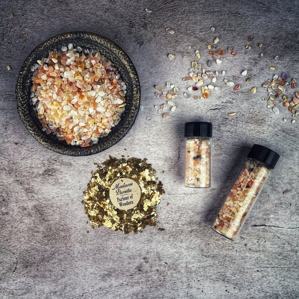 Apricot Agate Gem Glitter