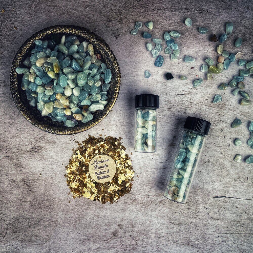 Aquamarine Gem Chips