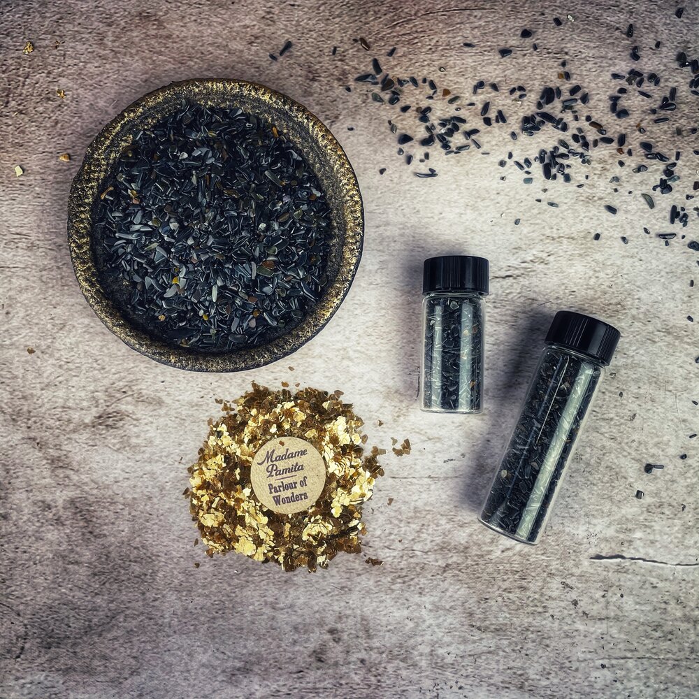 Blue Tigers Eye Gem Glitter