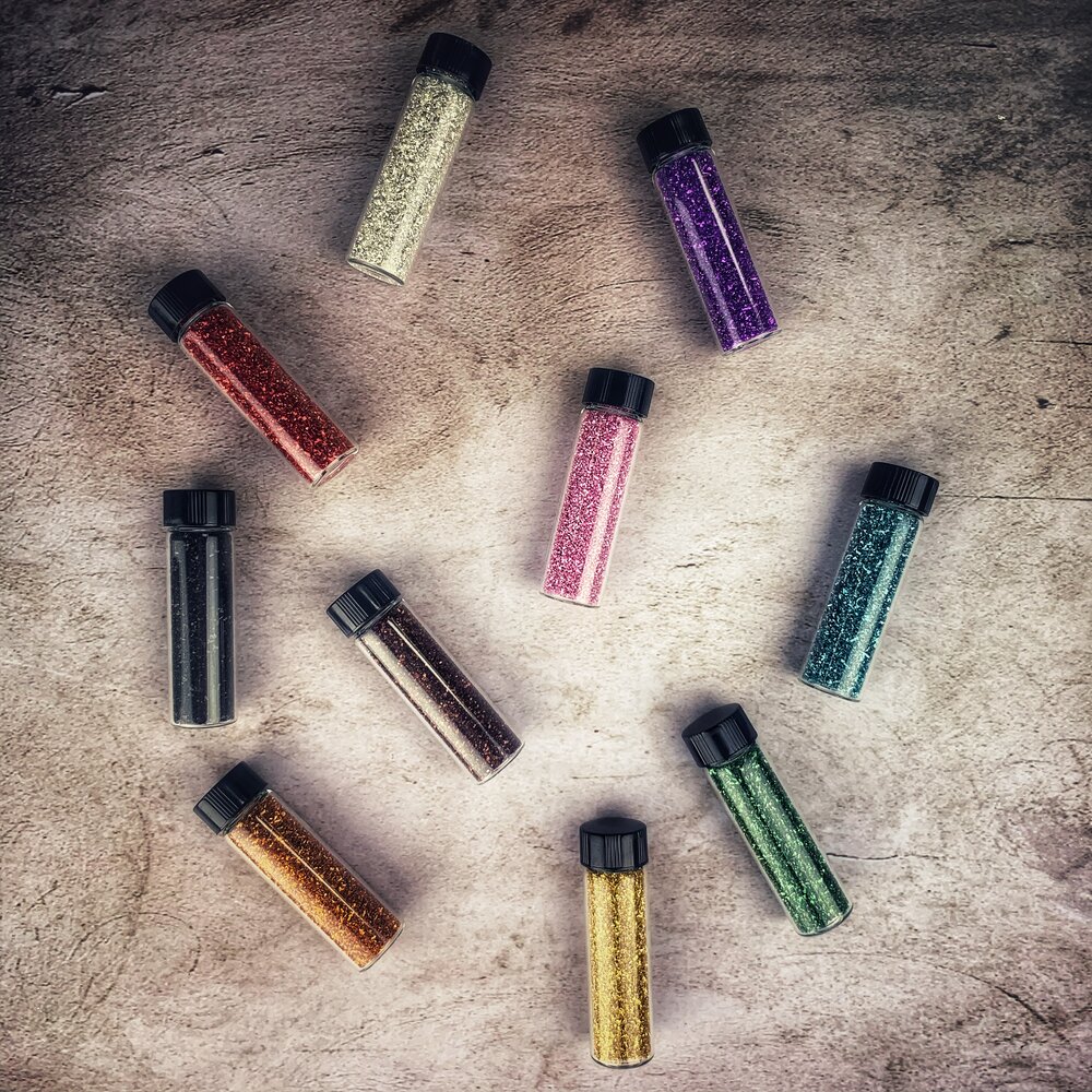 Old-Fashioned Real Glass Glitter