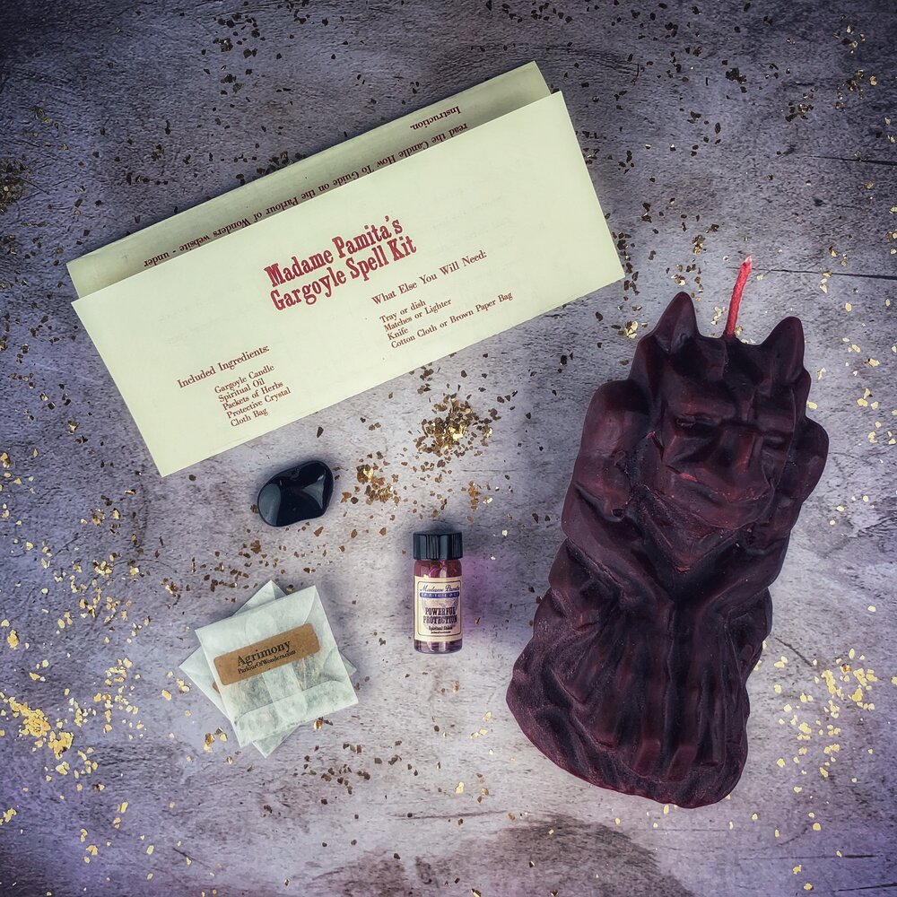 Gargoyle Protection Candle Spell Kit