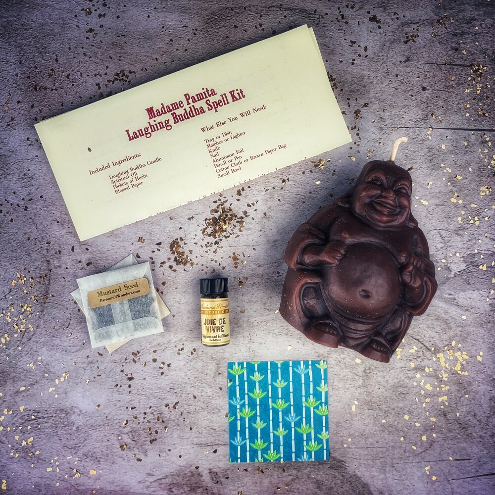 Laughing Buddha Abundance Candle Spell Kit