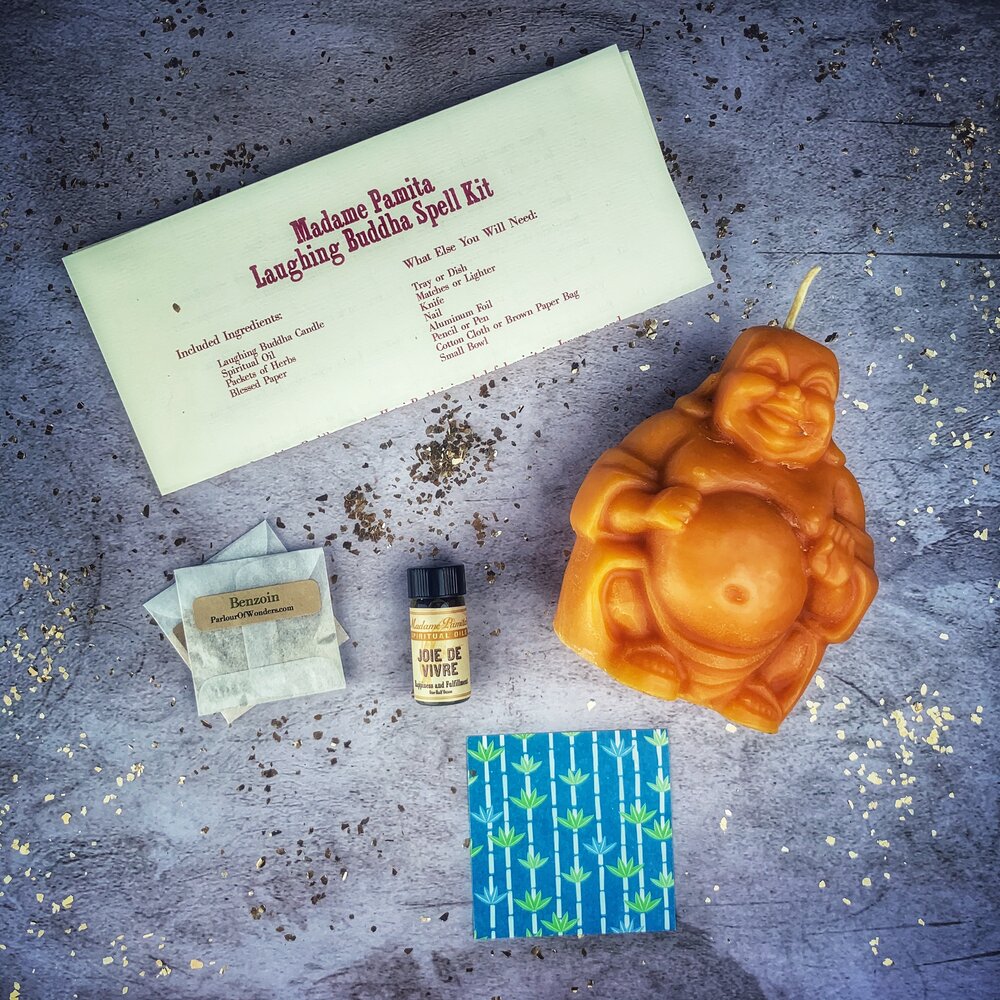 Laughing Buddha Abundance Candle Spell Kit
