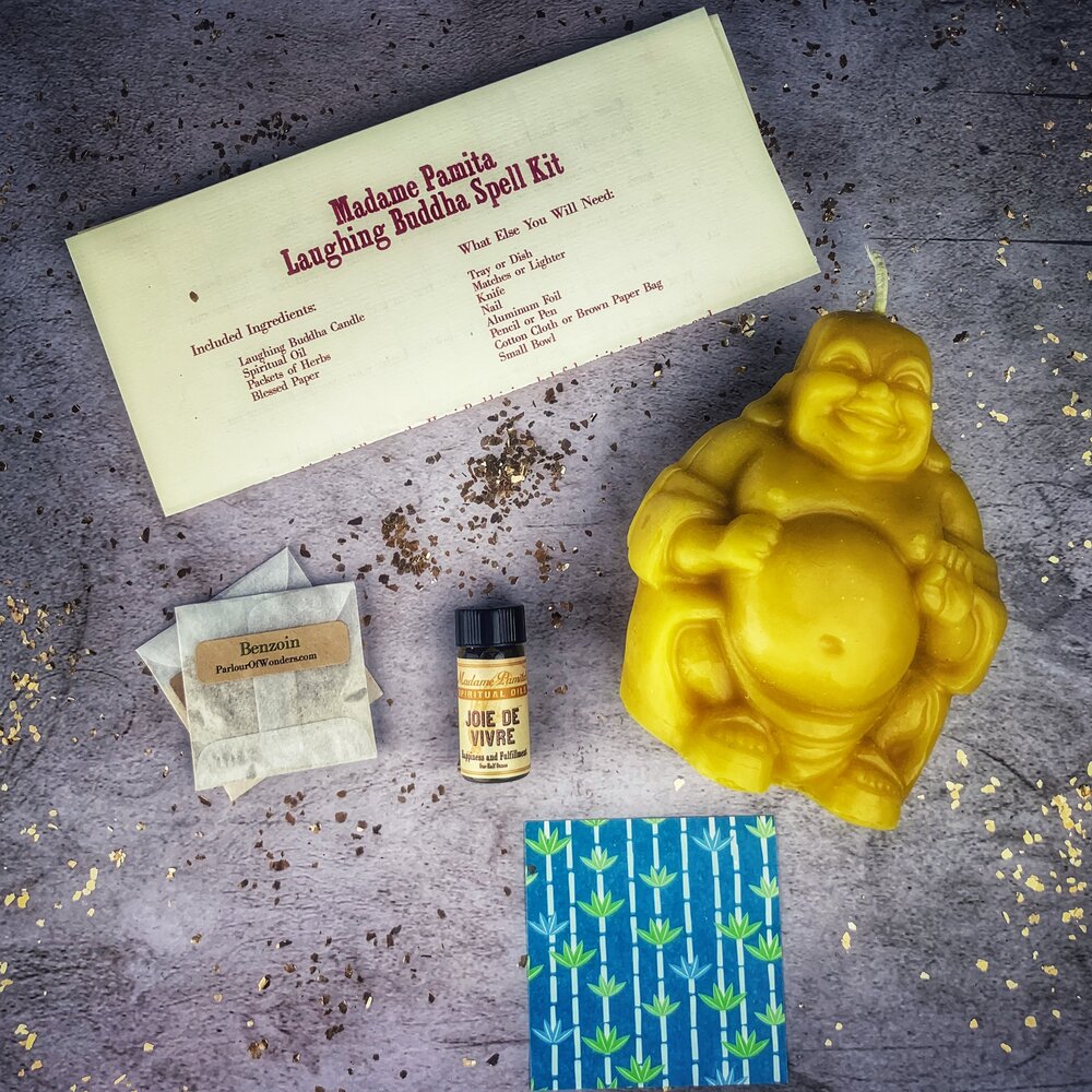 Laughing Buddha Abundance Candle Spell Kit
