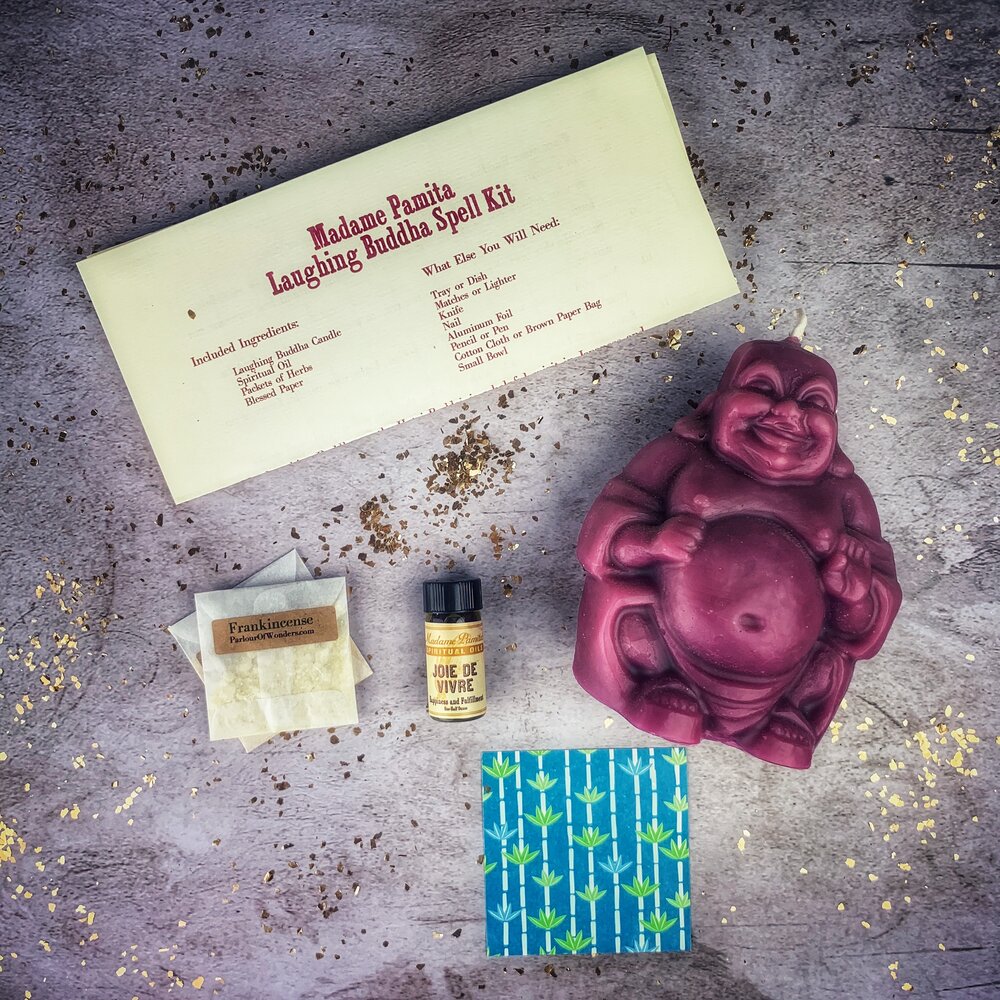 Laughing Buddha Abundance Candle Spell Kit