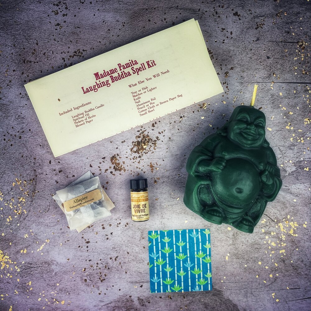 Laughing Buddha Abundance Candle Spell Kit