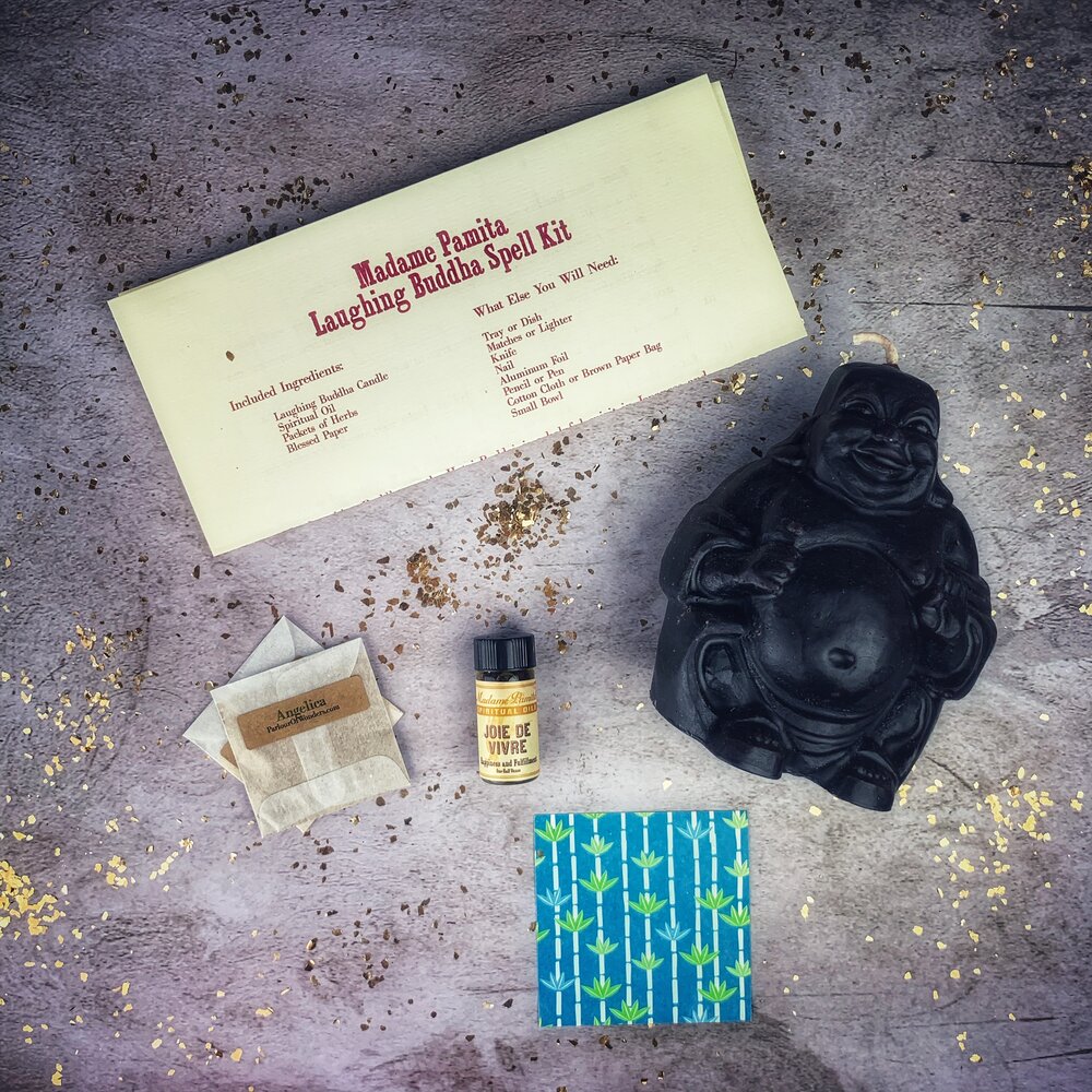 Laughing Buddha Abundance Candle Spell Kit