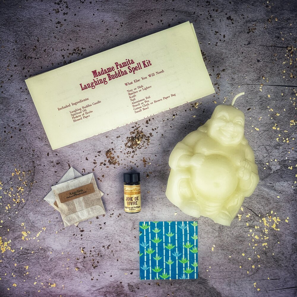 Laughing Buddha Abundance Candle Spell Kit