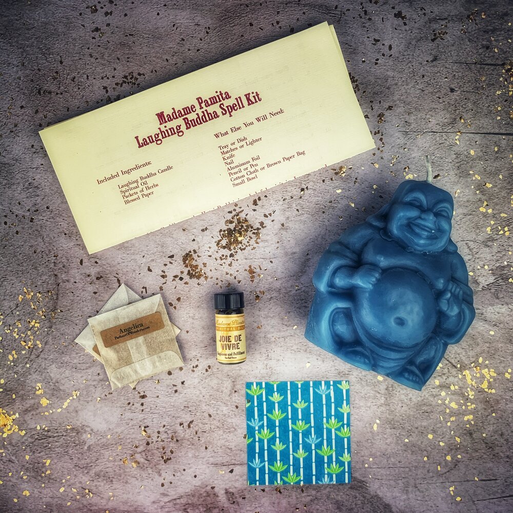 Laughing Buddha Abundance Candle Spell Kit