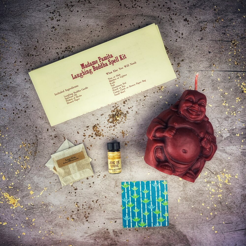 Laughing Buddha Abundance Candle Spell Kit