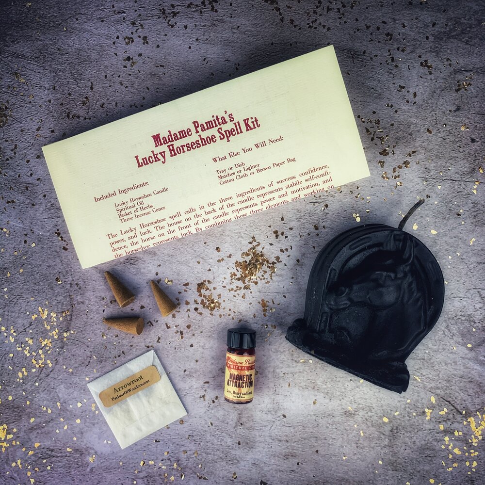 Lucky Horseshoe Candle Spell Kit