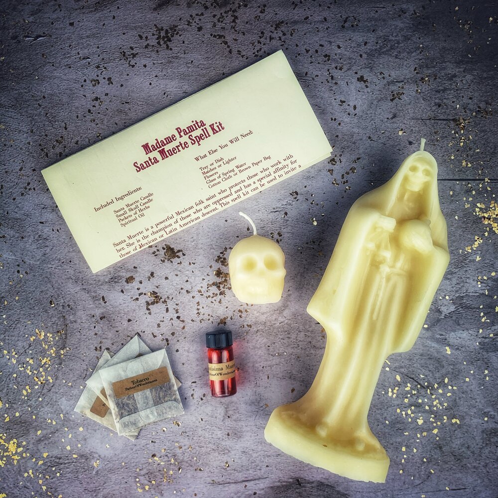 Santa Muerte Candle Spell Kit