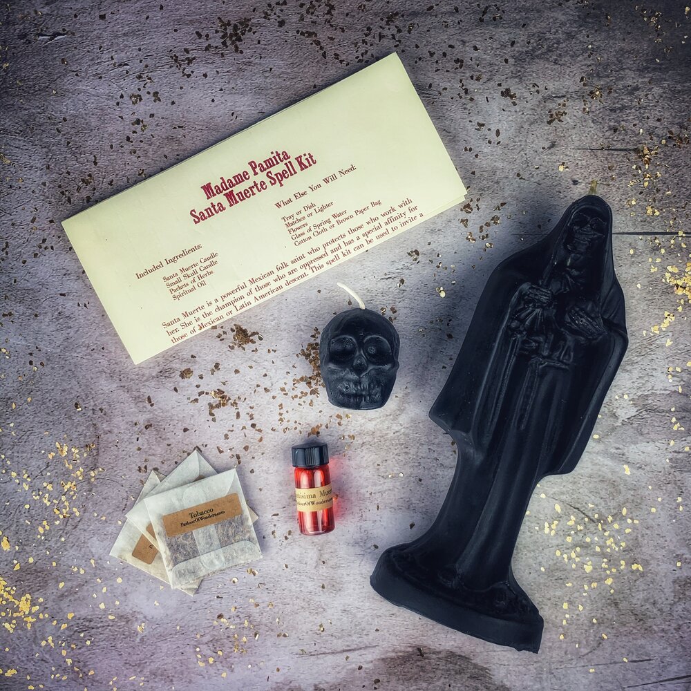 Santa Muerte Candle Spell Kit