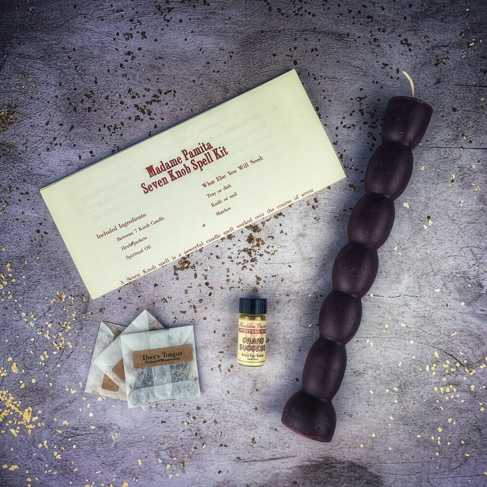 Seven Knob Candle Spell Kit