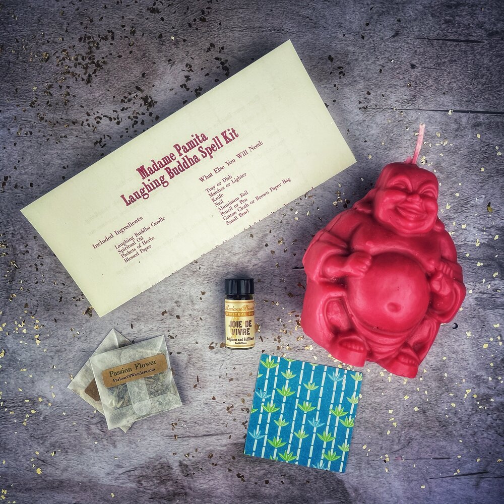 Laughing Buddha Abundance Candle Spell Kit