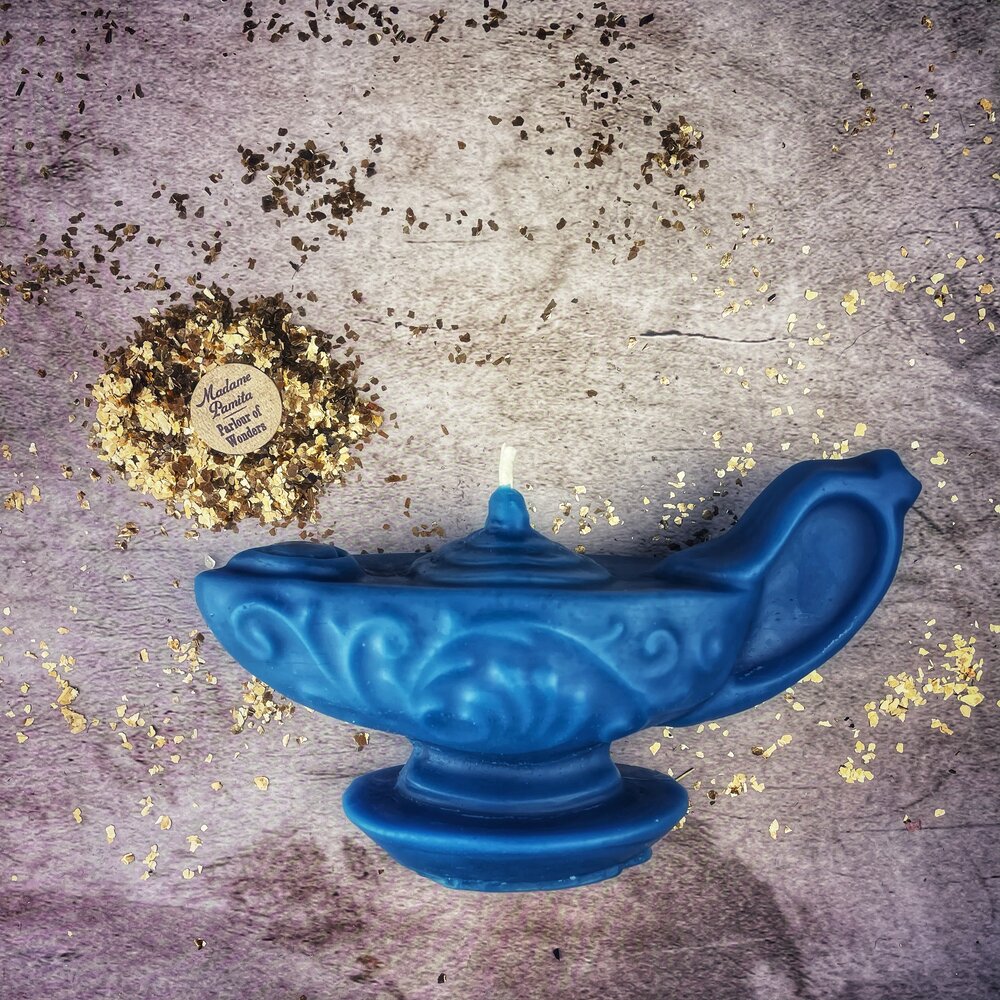 Aladdin's Lamp Candle Spell Kit - Wish Manifestation & Three Wishes Magic