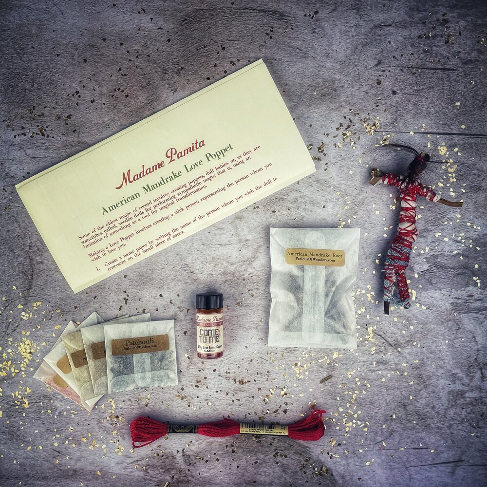 Mandrake Love Poppet Spell Kit