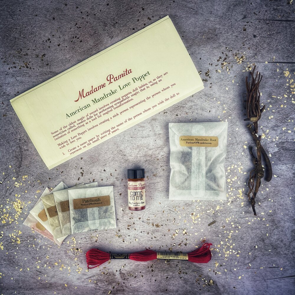 Mandrake Love Poppet Spell Kit