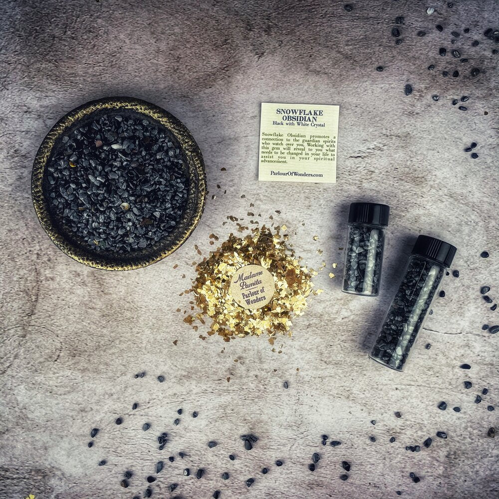 Snowflake Obsidian Gem Chips