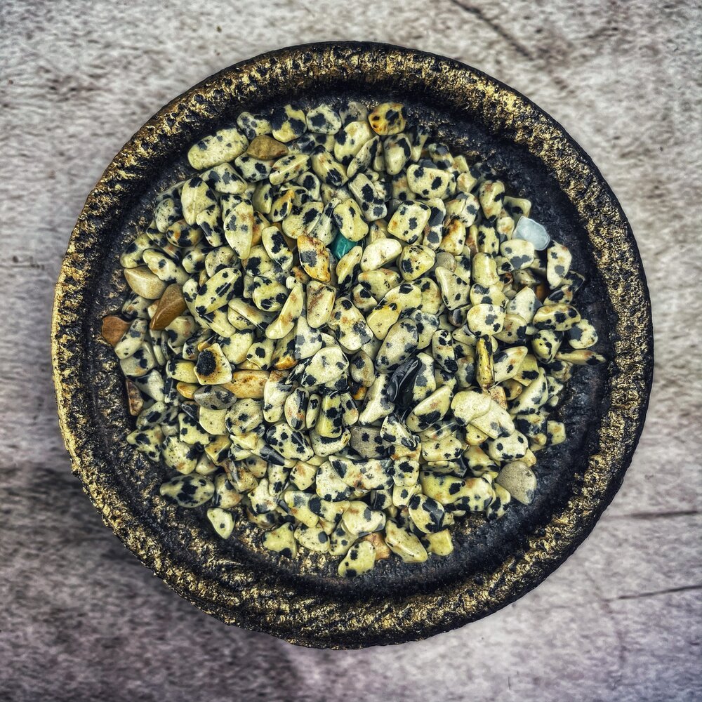 Dalmatian Stone Gem Chips