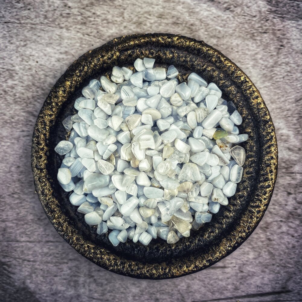 Blue Lace Agate Gem Chips