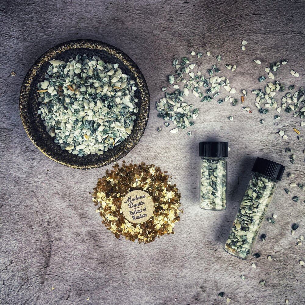 Green Tree Agate Gem Glitter