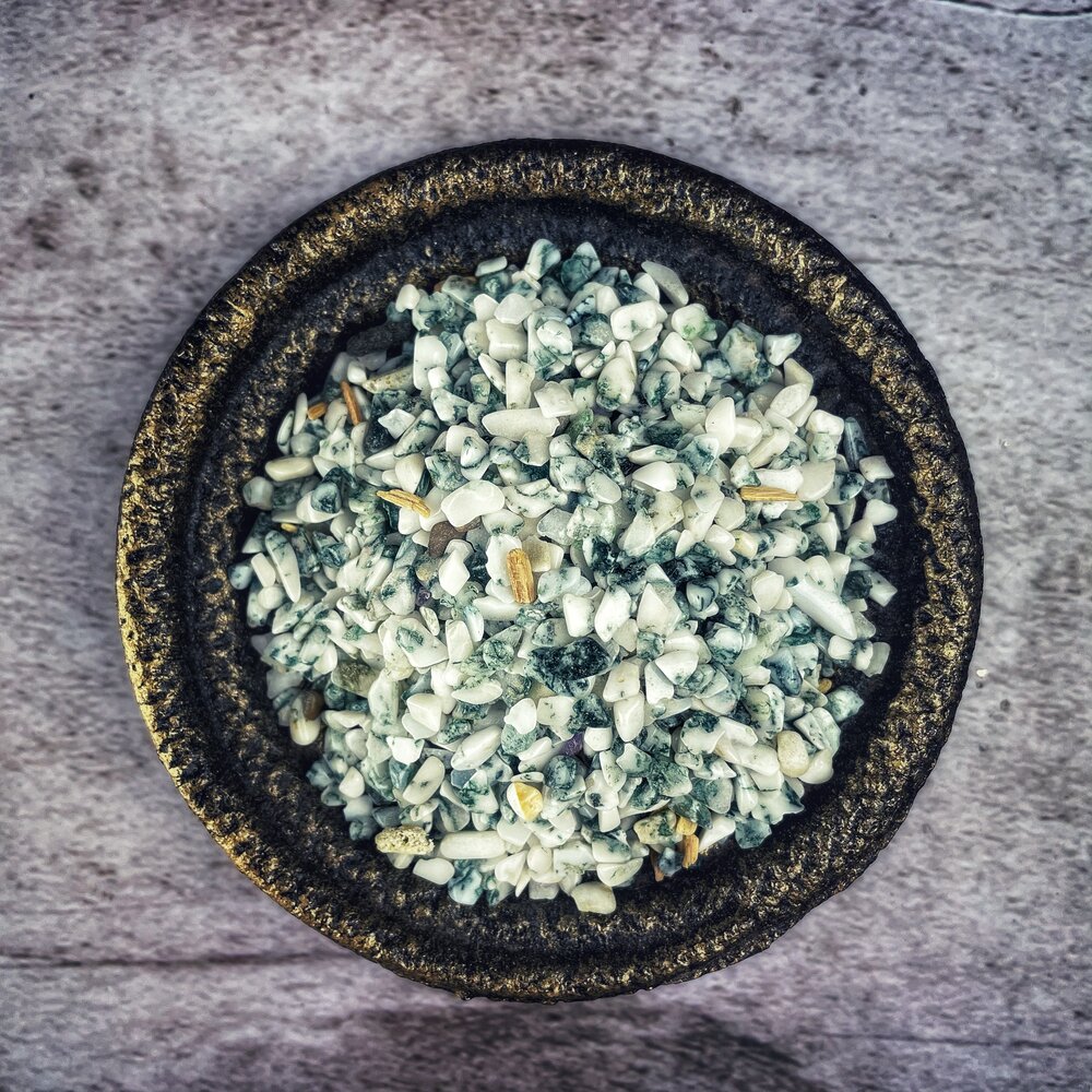 Green Tree Agate Gem Glitter