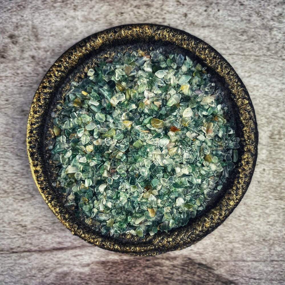 Moss Agate Gem Glitter