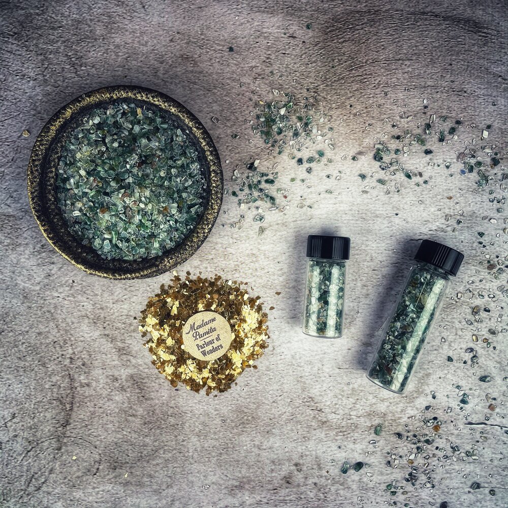 Moss Agate Gem Glitter