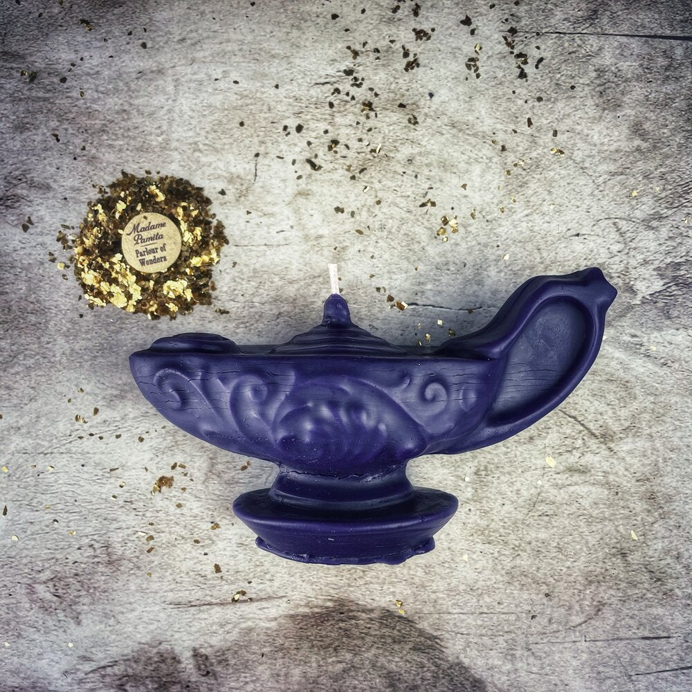 Aladdin's Lamp Candle Spell Kit - Wish Manifestation & Three Wishes Magic
