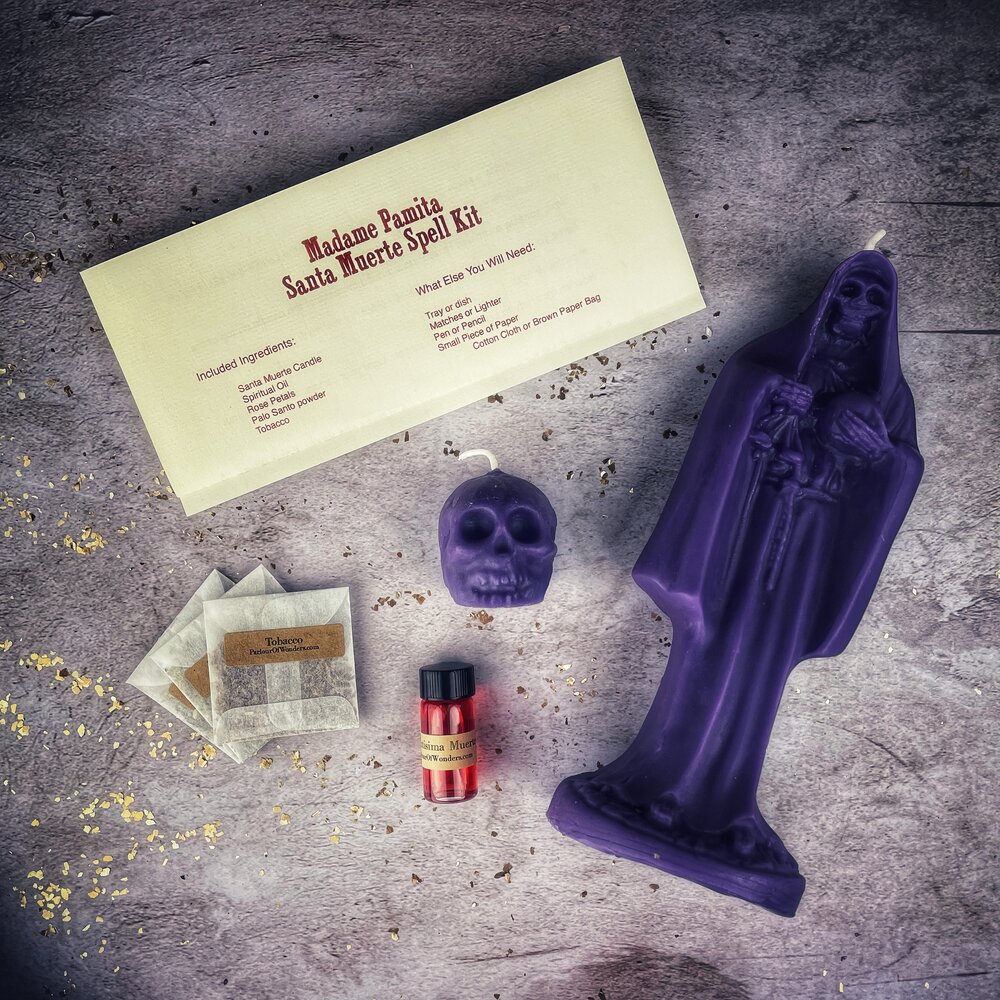 Santa Muerte Candle Spell Kit
