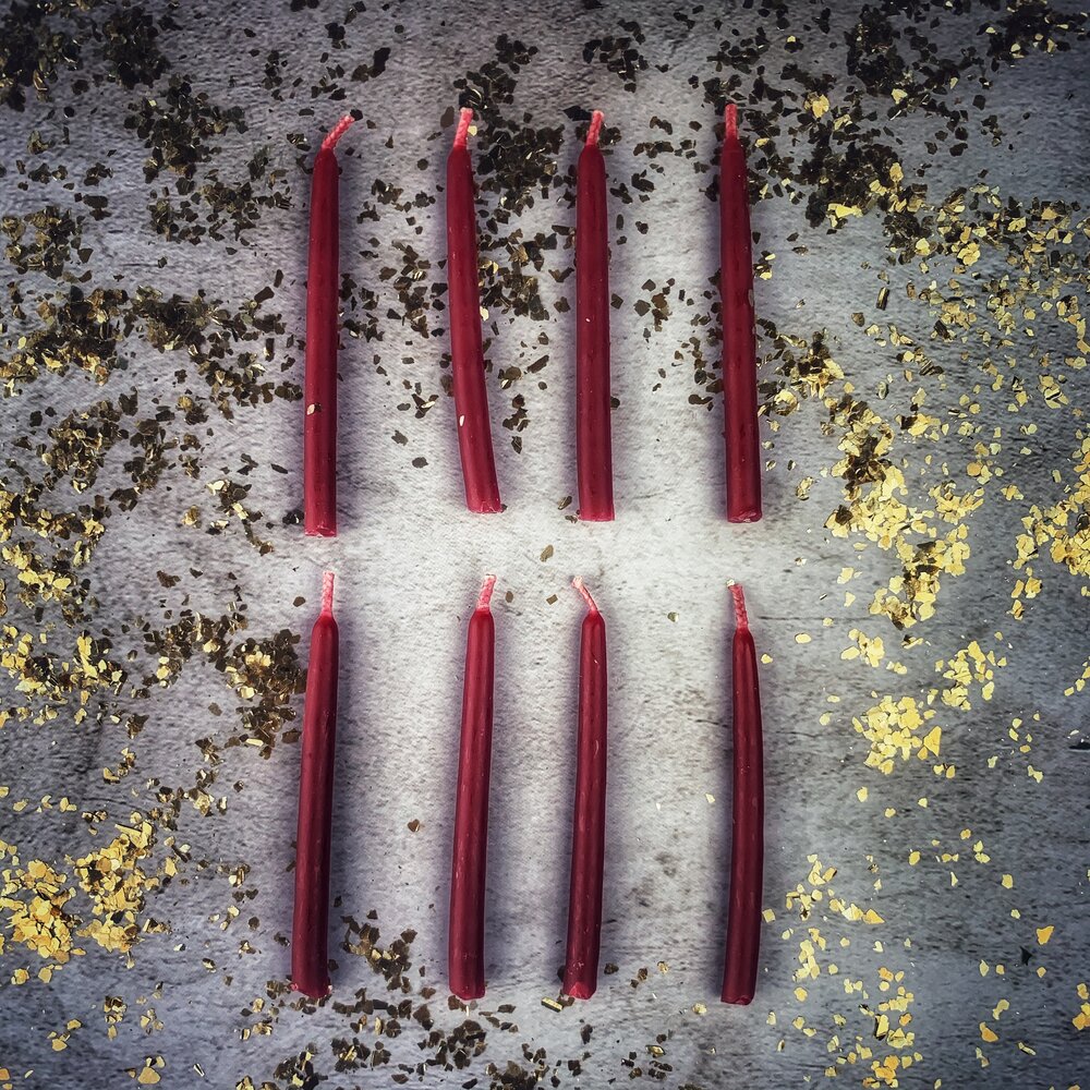 Pair of Tiny Beeswax Tapers