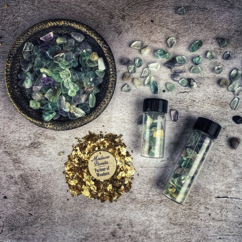 Rainbow Fluorite Gem Chips