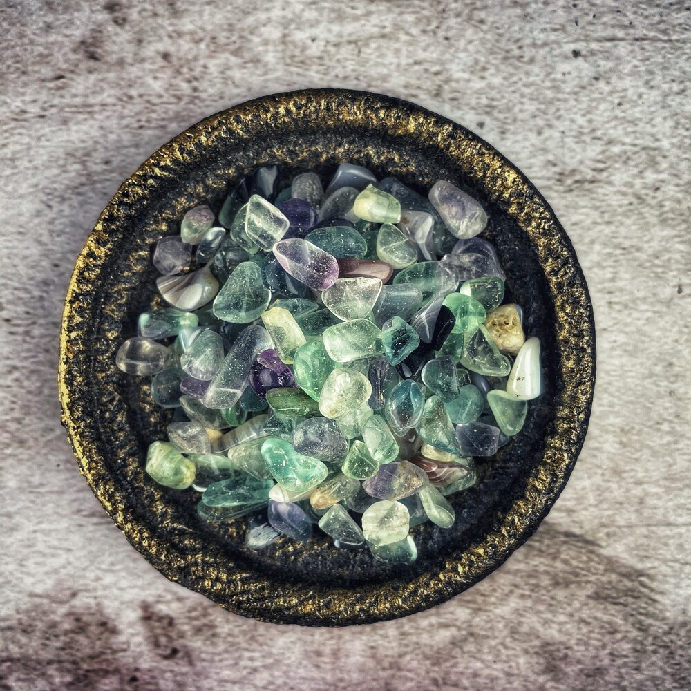 Rainbow Fluorite Gem Chips