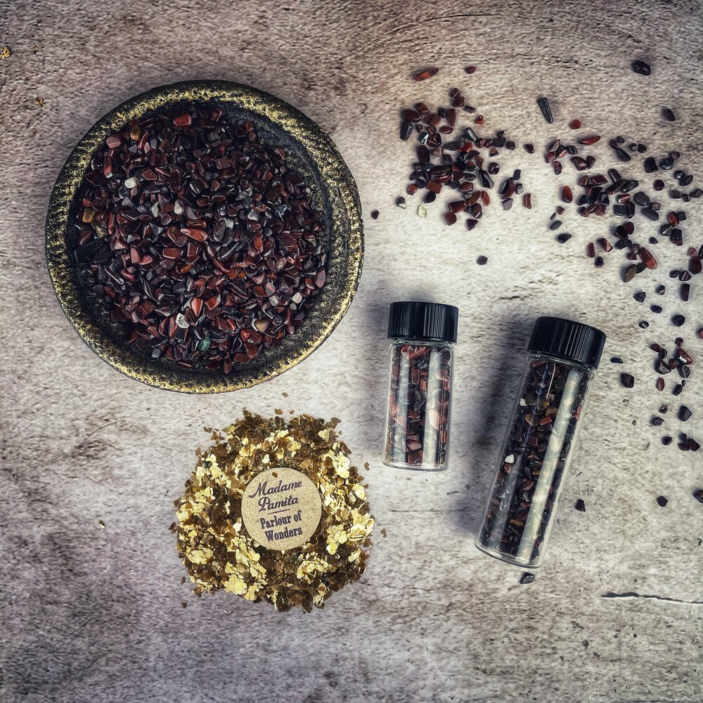 Red Tigers Eye Gem Chips
